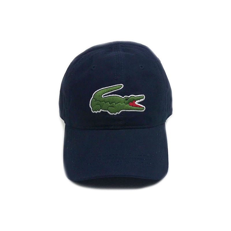 Lacoste Big Croc Garbadine Hat Navy Front