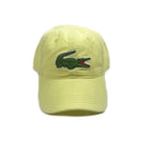 Lacoste Big Croc Garbadine Hat Yellow Front