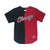 Mitchell & Ness Chicago Bulls Split Color Mesh Button Up Black & Red