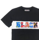 Black Pyramid Letters Short Sleeved Shirt - PremierVII
