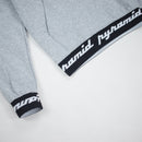 Black Pyramid Men's Core Rubber 3D Patch Hoodie Heather Grey Taping