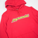 Black Pyramid Men's Core Rubber 3D Patch Hoodie Red Artwork