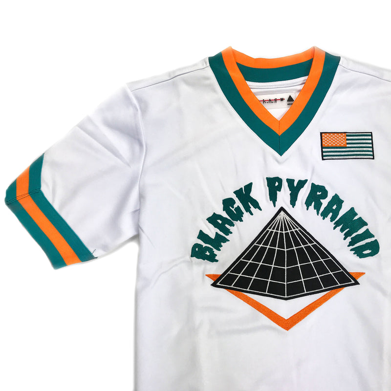 Black Pyramid Short Sleeved Baseball Jersey - PremierVII
