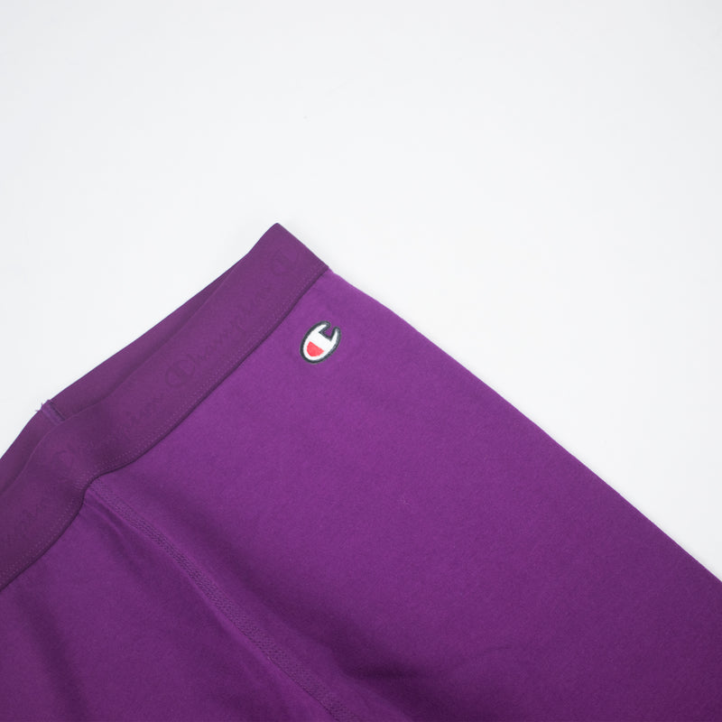 Champion Life Women's Vertical Logo Tights Venetian Purple Logo