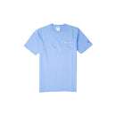 Champion Men's Reverse Weave Script Patch T-Shirt Swiss Blue