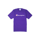 Champion Reverse Weave Script T-Shirt Purple