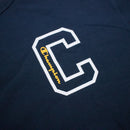 Champion Men's Reverse Weave Vertical Logo Long Sleeved Tee Navy / White Logo