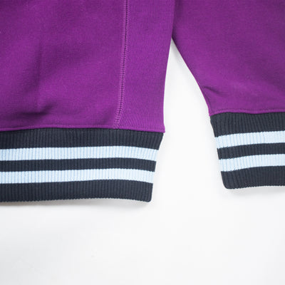 Champion Men's Reverse Weave Yarn Dye Rib Trim Hoodie Venetian Purple Trim