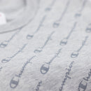 Champion Heritage All Over Script T-Shirt Oxford Grey Artwork
