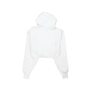 Champion Women's Reverse Weave Cropped Hoodie Men's Fit White Back