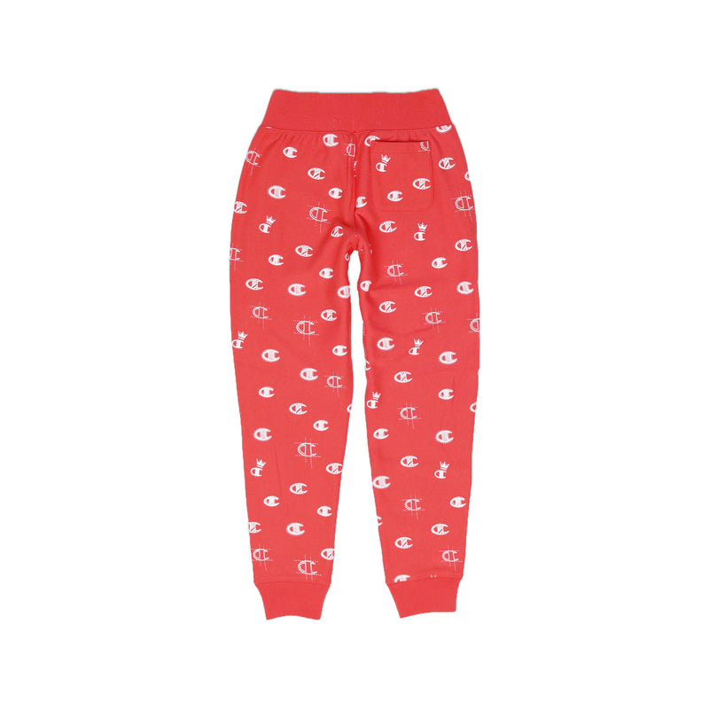 Champion Women's Reverse Weave All Over Print Joggers Groovy Papaya Back