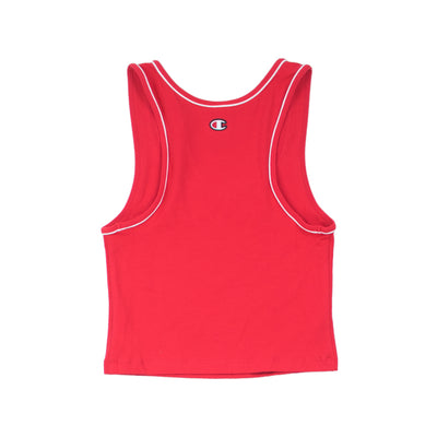 Champion Women's Everyday Crop Tank Top Team Red Scarlet Back