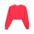 Champion Women's Reverse Weave Cropped Crew Neck Men's Fit Red Spark Back