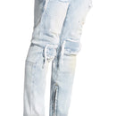 Crysp Denim Men's Pacific Jeans Light Blue Close Up