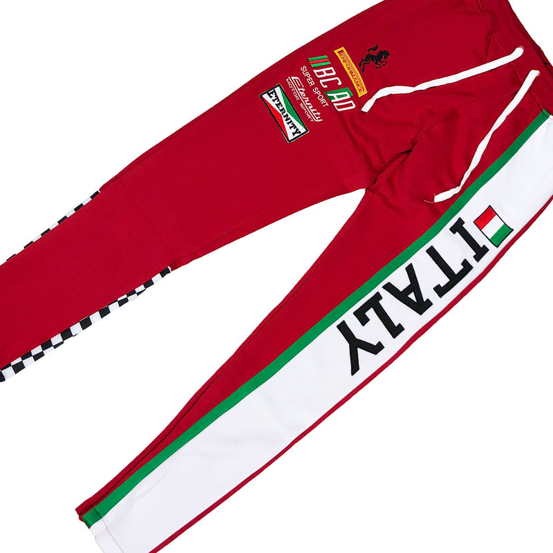 Eternity BC / AD Italy Moto Track Pants Red Front