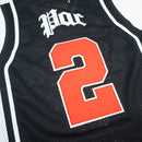 Headgear Classics 2PAC All Eyes On Me Basketball Jersey Black Patches