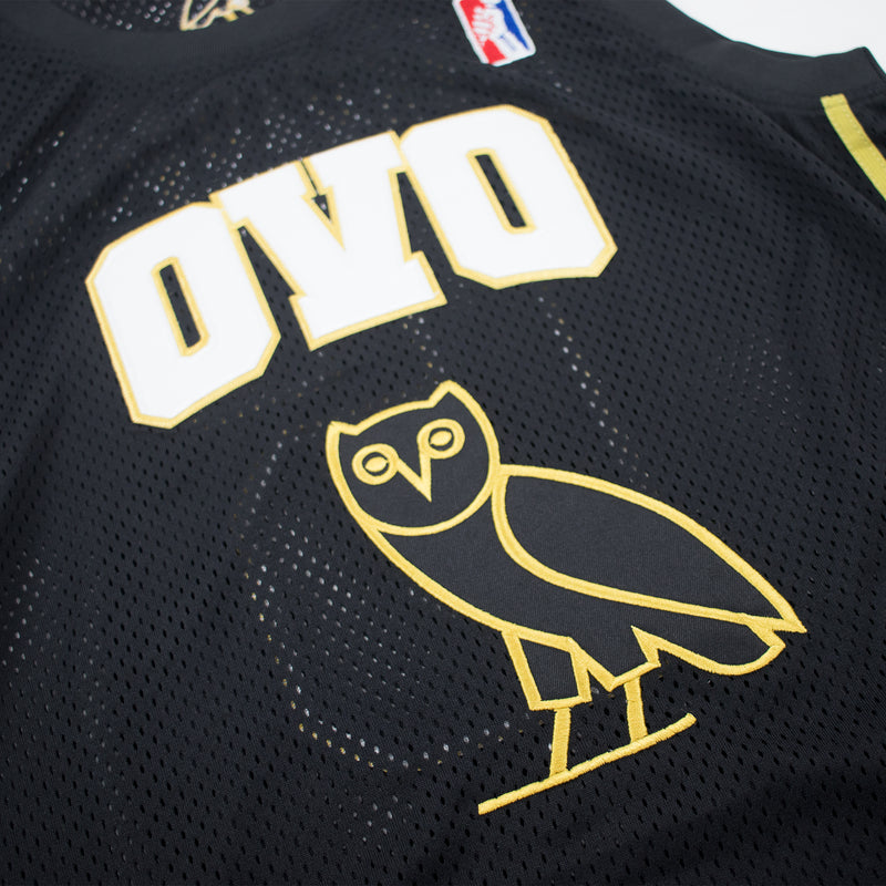 Headgear Classics Drake OVO Basketball Jersey Black Front Artwork