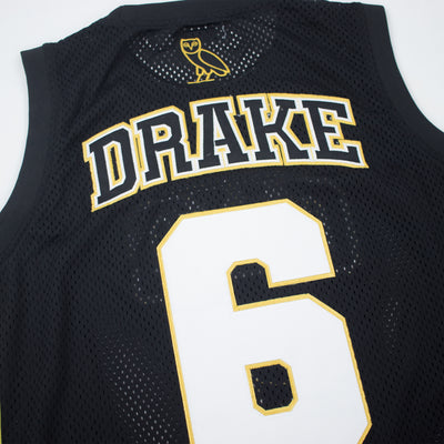 Headgear Classics Drake OVO Basketball Jersey Black Name & Number