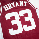 Headgear Classics Kobe Bryant High School Basketball Jersey Maroon Patches