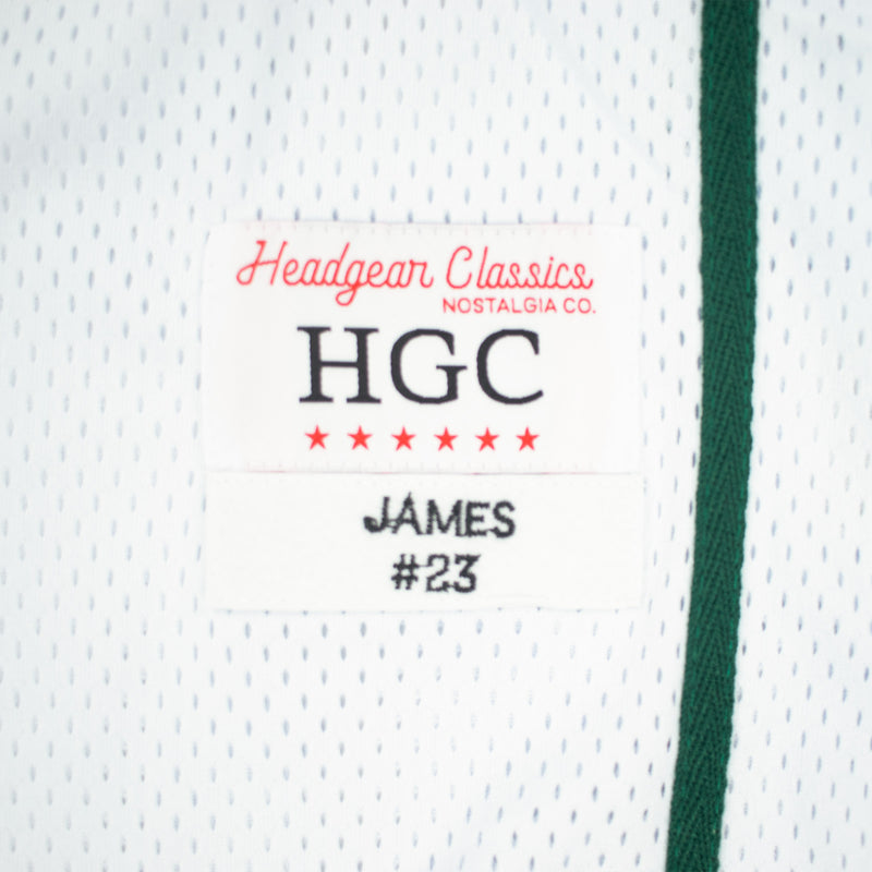 Headgear Classics Lebron James High School Basketball Jersey White Logo