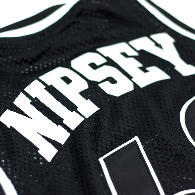 Headgear Classics Nipsey Hussle Victory Lap Basketball Jersey Black Artwork