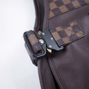 Hudson Outerwear Men's Lux Checkered Vest Brown Buckle Closed