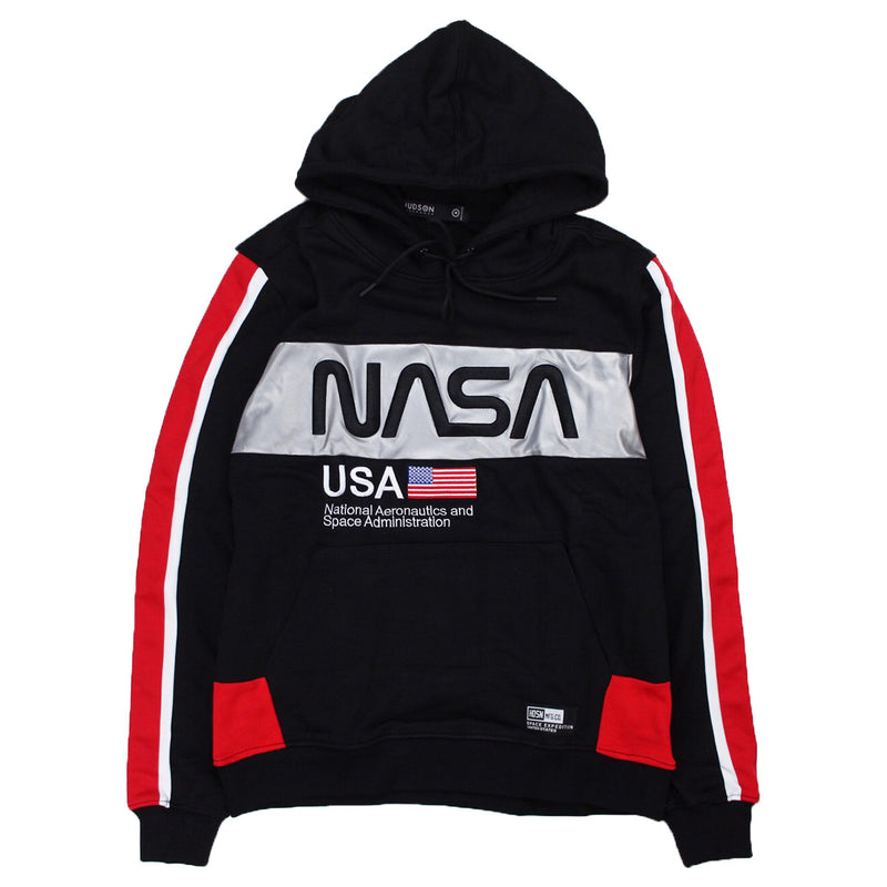 Hudson Outerwear NASA Script Pullover Hoodie Black