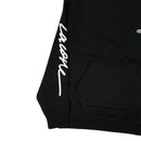 Lacoste Live Crew Neck Embroidered Fleece Sweatshirt Black Embroidery