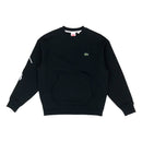 Lacoste Live Crew Neck Embroidered Fleece Sweatshirt Black