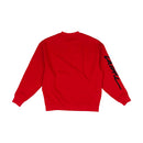 Lacoste Live Crew Neck Embroidered Fleece Sweatshirt Red Back