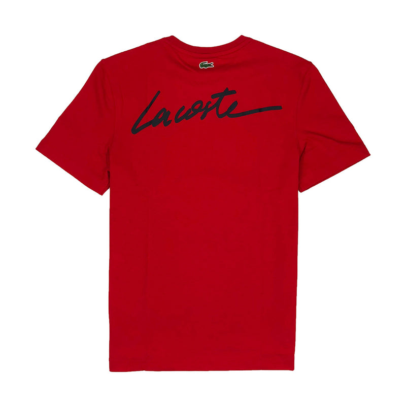 Lacoste Live Crew Neck Signature Jersey T-Shirt Back