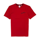 Lacoste Live Crew Neck Signature Jersey T-Shirt Red
