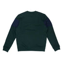 Lacoste Crew Neck Colorblock Cotton Fleece Sweatshirt Sinople / Navy Blue Back