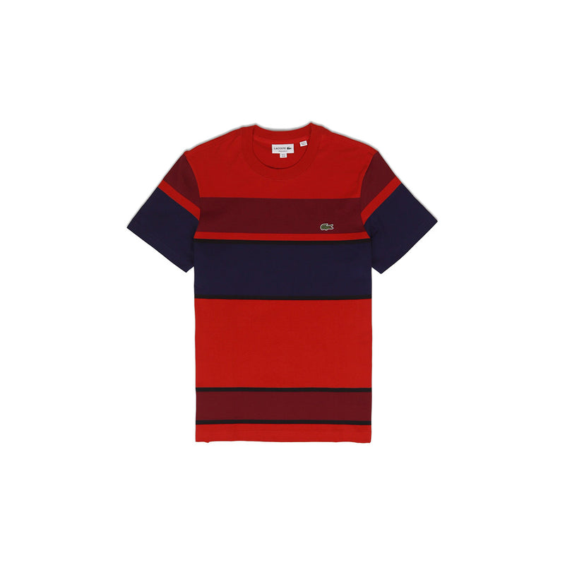 Lacoste Men's Crew Neck Cotton T-Shirt Red