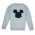 Lacoste Men's Crew Neck Disney Mickey Embroidery Interlock Sweater Silver Chine Back