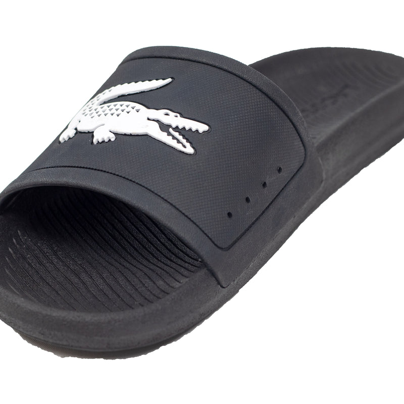 Lacoste Men's Croco Slides Black Croc