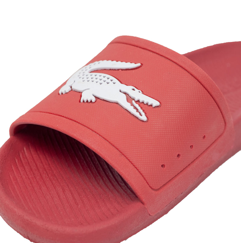 Lacoste Croco Slides Red Croc