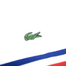 Lacoste Men's Made In France Pique Polo White Stripes Gator