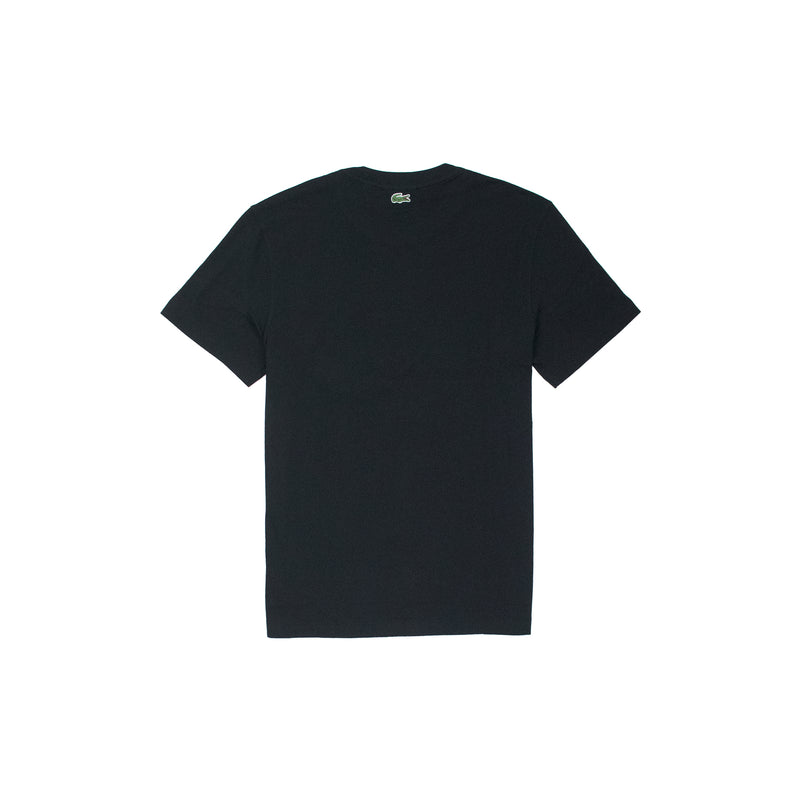 Lacoste Men's Embroidered Tone-On-Tone Pima T-Shirt Black Back