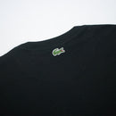 Lacoste Men's Embroidered Tone-On-Tone Pima T-Shirt Black Logo
