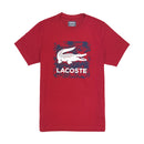 Lacoste Sport Oversized Croc Graphic T-Shirt Ladybug Red