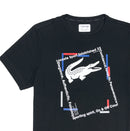 Lacoste Sport Logo Tech Tennis T-Shirt Black Artwork