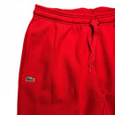 Lacoste Sport Tennis Fleece Track Pants Red Waist