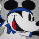 Lacoste Unisex Disney Mickey Embroidery Hooded Fleece Sweatshirt Silver Chine Mickey Close Up