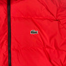 Lacoste Live Unisex Water Resistant Quilted Jacket Flash Red Crocodile