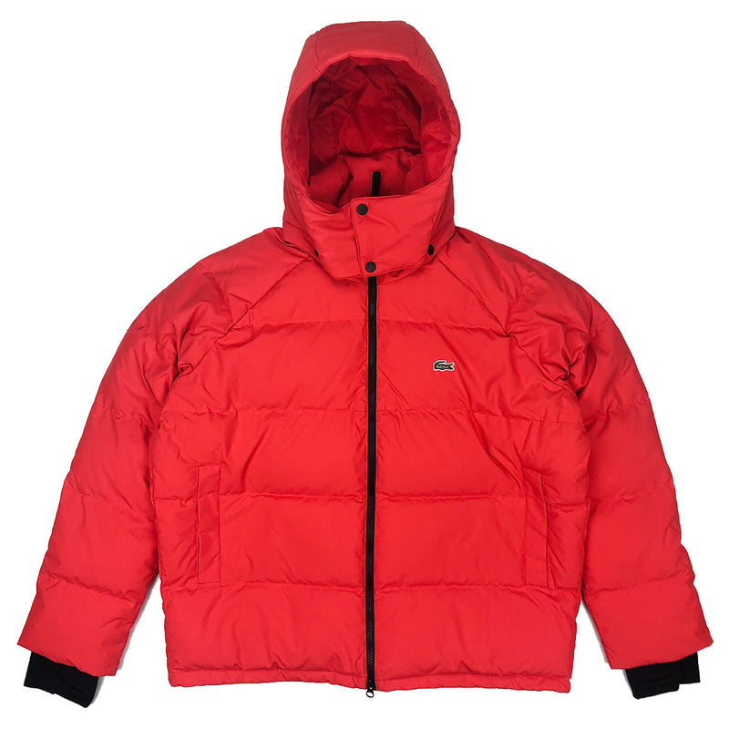Lacoste Live Unisex Water Resistant Quilted Jacket Flash Red
