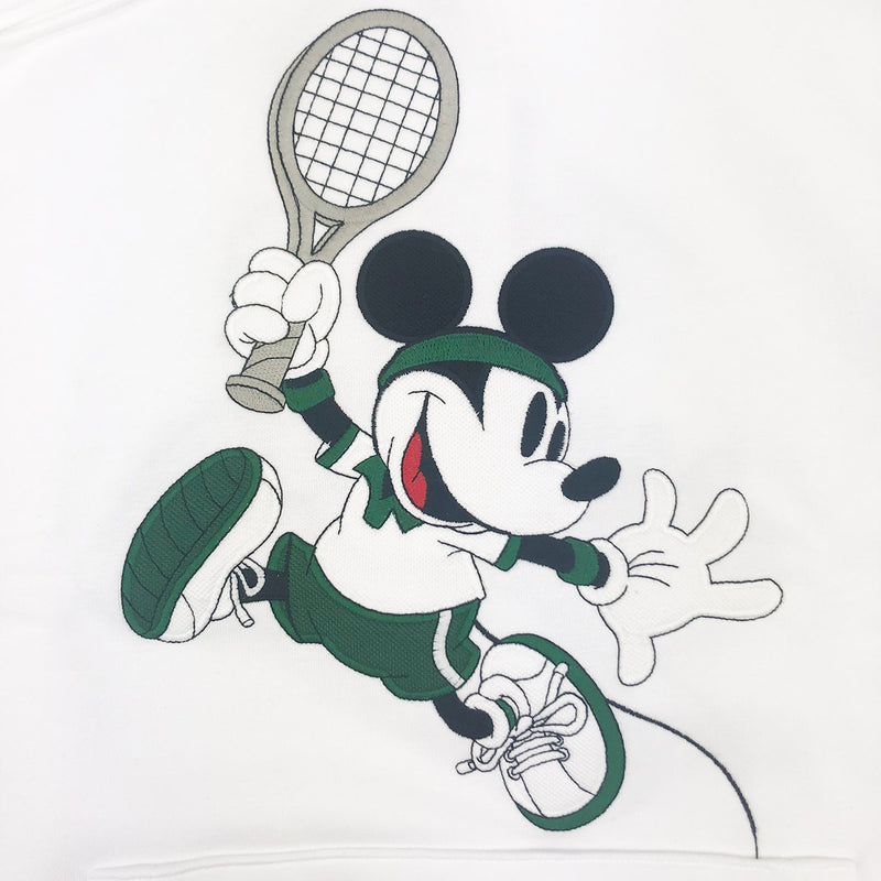 Lacoste Unisex Disney Mickey Embroidery Hooded Fleece Sweatshirt Artwork