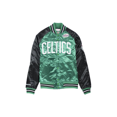 Mitchell & Ness Boston Celtics Satin Baseball Jacket Green