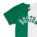 Mitchell & Ness Boston Celtics Split Baseball Jersey Green / White Neckline