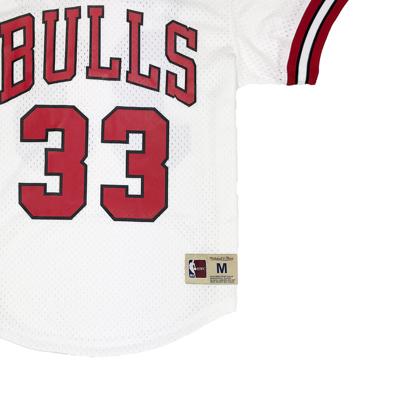 Mitchell & Ness Chicago Bulls Scottie Pippen Mesh Jersey White Trademark